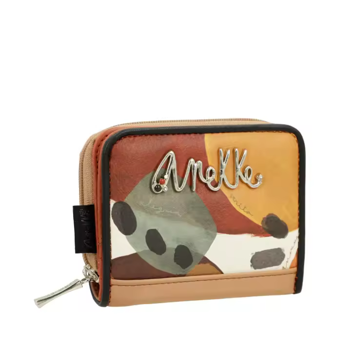 Billetero de mujer Alegría - Anekke Alma - Tamaño pequeño - Material rígido - Monedero con cierre de cremallera - Tarjetero - Ref. 40719-903 - Mide 10 x 9 x 2 cm - 1