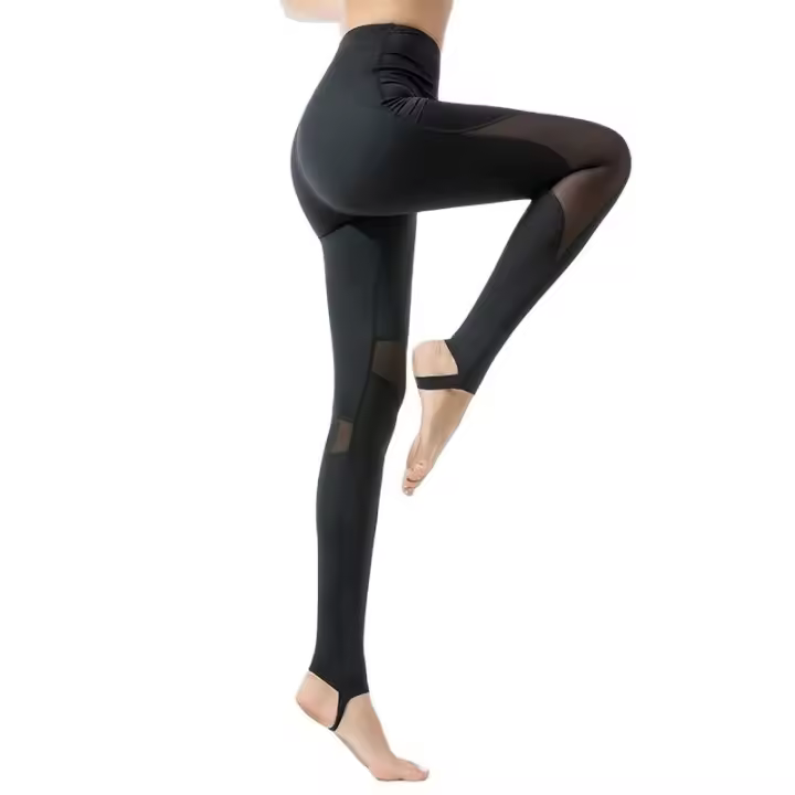 Pantalones De Yoga Para Mujer Cintura Alta Esbelta Pantalones De Fitness Elásticos Terciopelo Secado Rápido Transpirables Para Correr Y Yoga - 1