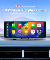 Reproductor Multimedia De Coche Universal 10.26" Con Pantalla Wireless Carplay Android Auto Bluetooth AUX USB Espejo Radio - details 0