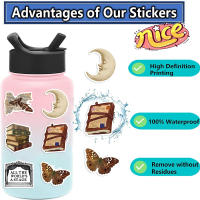 50pcs Pegatinas De Academia Oscuro Aesthetic Anime Para Laptop Cuaderno Teléfono Decoración Vintage PVC Impermeable Para Jóvenes De 14 Años Y Más - details 3