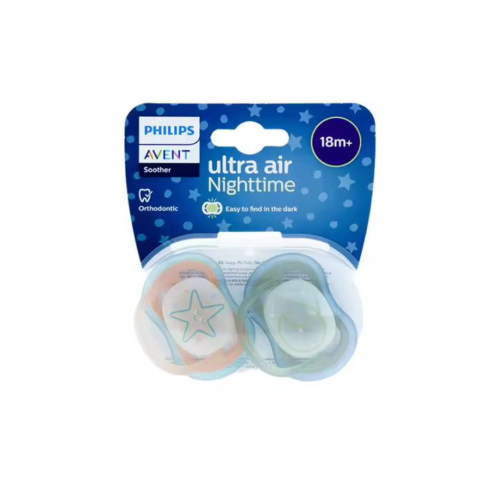 AVENT ULTRA AIR NIGHTTIME CHUPETES +18 MNEUTRAL 2 U - 1