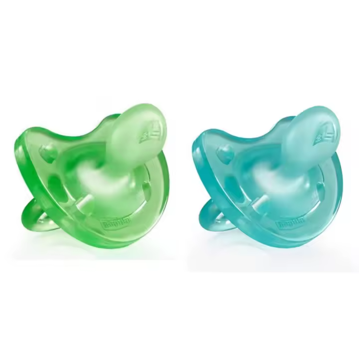 CHICCO CHUPETE PHYSIO SOFT SILICONA AZUL Y VERDE 16-36 M 2 U - 1