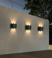 LED Wall Light Outdoor Indoor Waterproof IP65 Modern Wall Lamp for Balcony Living Room Hallway Bedroom Porch Aluminum Black (6W-Black-Warm White) [Energy Class A+] - details 2