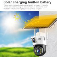 Cámara Solar 8MP 4G WiFi Doble Lente CCTV 4K Pantalla Dual Protección De Seguridad Detección Humana PTZ Impermeable Al Aire Libre Cam - details 8