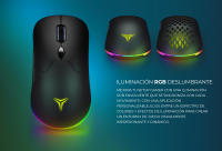 Ratón Gamer YEYIAN Shift 3 en 1 con RGB 6 Efectos | 26000 Dpi | Respuesta 1 Ms | 6 Botones Programables | Batería 600 Ma | USB Tipo C | Cable, Inalámbrico y Bluetooth | Windows 11/Mac OS - details 4