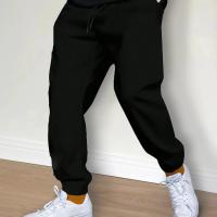Pantalones Casuales Para Hombre Con Forro De Fleece Para Otoño E Invierno Pantalones De Correr Jogger Deportivos Para Gym Estilo Casual Color Sólido Trousers De Ejercicio De Largo - details 2