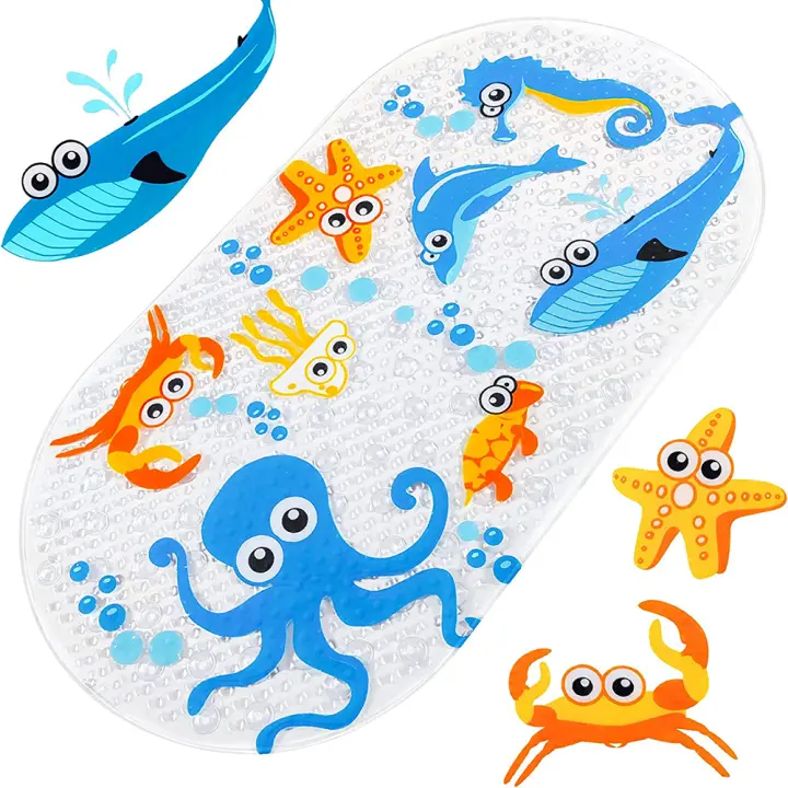 Alfubra de baño, alfubra de baño, bañera antideslizante para bebés y niños - 1