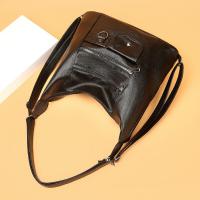Bolso De Hombro Retro De Cuero PU Para Mujer Gran Capacidad Bolsos Hobo Casual Con Parches Bolsa Transversal De Compras - details 11