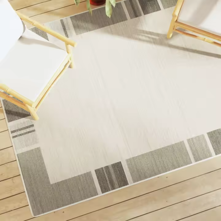 vidaXL Alfombra interior exterior antideslizante pelo corto 160x230 cm - 1