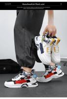 Zapatos Casuales Para Hombre Zapatillas De Moda Con Cordones Color Coordinado Comodidad Invierno Plataforma Antideslizante Tenis Gruesos - details 5
