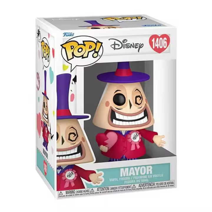 Funko Pop! Figura Del Alcalde De Vinilo De San Valentín Pesadilla Antes De Navidad Disney 9 Cm - 1