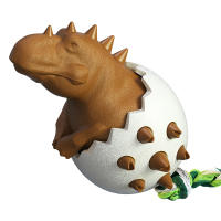 Cepillo Para Dientes De Perro Juguete Interactivo De Dinosaurio Sférico Resistente Mordedor Puzzle Para Limpieza Oral Divertido Juguetón - details 1