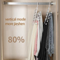 Organizador De Ropa 5 En 1 Magia Pantalones Rack De Armario Multi-capas Gancho De Ropa Plegable Para Armario Organización De Almacenamiento - details 2