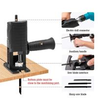 Adaptador De Sierra Reciprocante Accesorio Para Taladro Eléctrico Convertido En Sierra Para Corte De Madera Herramientas Eléctricas - details 5
