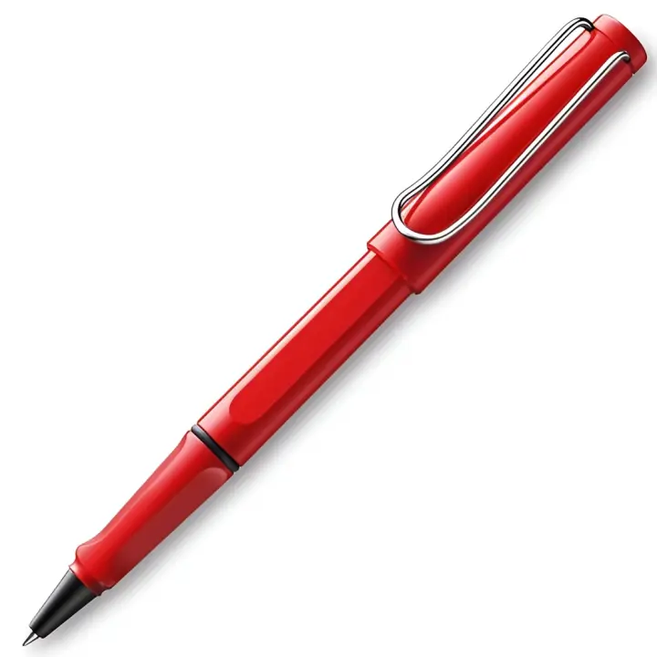 Lamy bolígrafo roller ball safari red 316m punta media tinta azul color rojo en estuche- - 1