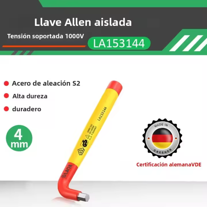 Juego De Destornilladores Hexagonales Aislados LAOA L-Type VDE Para Reparación De Automóviles Y Electricidad 1000V Herramienta Doméstica De Aleación - 1