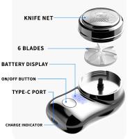 Afeitadora Eléctrica Portátil Para Hombres Mini Afeitadora Apto Para Bigotes Y Barbas Cortos Material Plástico Recargable - details 3