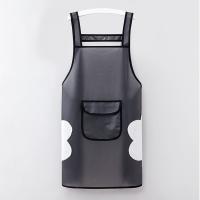 Delantal De Cocina Impermeable Y Transparente Resistente Al Aceite Para Hombres Y Mujeres Accesorios De Hornear Para BBQ Restaurante Café Delantal Sin Mangas De Algodón - details 5