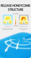 Almohadilla De Asiento De Gel Verano Transpirable Diseño De Células Para Alivio De La Presión Lumbar Y Coccyx Para Oficina Silla De Ruedas Coches - details 7
