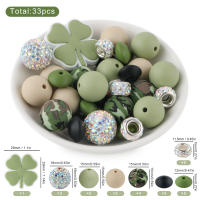 Set De 33 Piezas De Bolas Y Lentiles De Silicona Para Fabricación De Joyas DIY Accesorios Para Pulseras Bolígrafos Y Llaveros - details 6