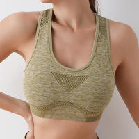 Deportiva Para Mujer Sujetador De Yoga Top De Chaleco Alta Protección Antigolpes Secado Rápido Gimnasio Correr Fitness Ropa Deportiva Sin Costuras - details 11
