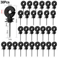 Treliz De Jardín 30PCS Aisladores Eléctricos De Acero Carbono Para Conexiones Seguras Y Fuertes De Alambre Color Negro - details 4