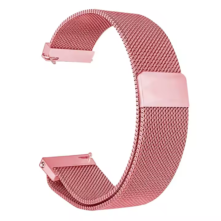 Correa De Acero Inoxidable Estilo Milanés 22mm Para Xiaomi Redmi Watch 3 Compatible Con Galaxy Watch 6 5 4 40 44mm Cierre Seguro Unisex - 1
