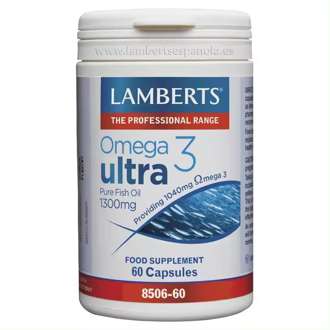 LAMBERTS OMEGA 3 ULTRA ACEITE DE PESCADO PURO 1300MG 60 CAPSULAS - 1