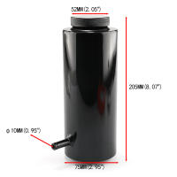 Tanque De Radiador Universal 800ml Tanque De Expansión De Antifreeze Reservorio De Escape De Enfriamiento Aluminio Para Coche Estilo - details 0
