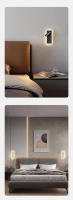 Lámpara De Pared Moderna Recargable Iluminación Para Lectura En La Habitación Decoración Para El Salón Spot De Pared LED Con Soporte De Aluminio Negro Y Blanco - details 13