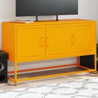 vidaXL Mueble para TV de acero 100,5x39x60,5 cm en color Negro/Blanco/Antracita y más | almacenamiento funcional diseño moderno para baño dormitorio sala - details 3