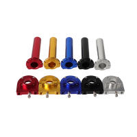 Manillar De Motocicleta Universal De Aluminio 22mm 7/8" Twister Grips Acelerador Para Scooter Y Bicicletas De Tierra - details 5