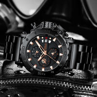 Reloj De Pulsera De Lujo Para Hombres CRRJU Grande Dial En Acero Inoxidable Impermeable Cronógrafo Con Fecha Relogio Masculino - details 24