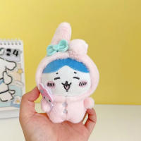 Llavero De Peluche Chiikawa Cosplay Sanrio Hello Kitty Kuromi Cubierta De Cabeza Usagi Colgante De Bolsa Accesorio De Anime - details 5