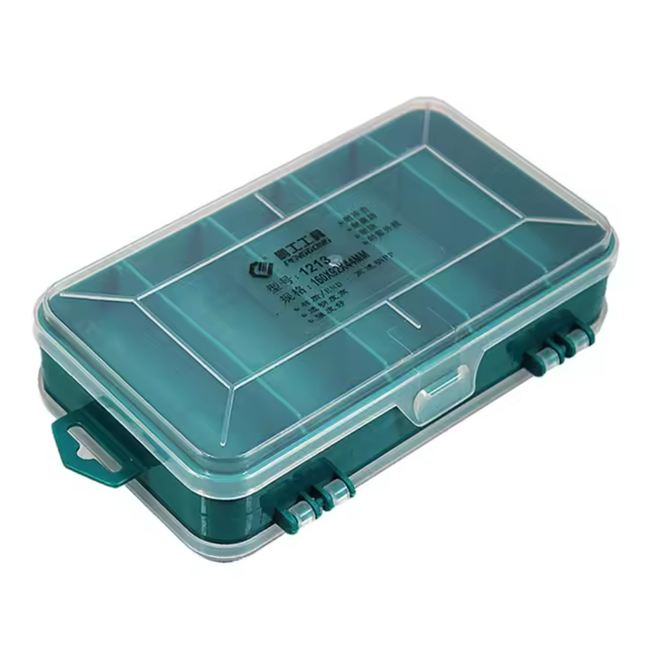 Caja De Almacenamiento Para Herramientas Y Accesorios De Joyería Doble Lado En Plástico 1-5PCS Organizador De Suministros De Hardware - 1