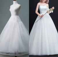 Petticoat De Tulle Para Boda Sin Aros 4/6/8 Capas Accesorios De Vestido De Novia Estilo A-Line Abanico Ancho Y Puff - details 3