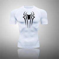 Camiseta De Compresión Deportiva Para Hombre Con Estampado Secado Rápido Transpirable Guardia Contra Rasguños Top De Entrenamiento Estrecho Para El Verano - details 2