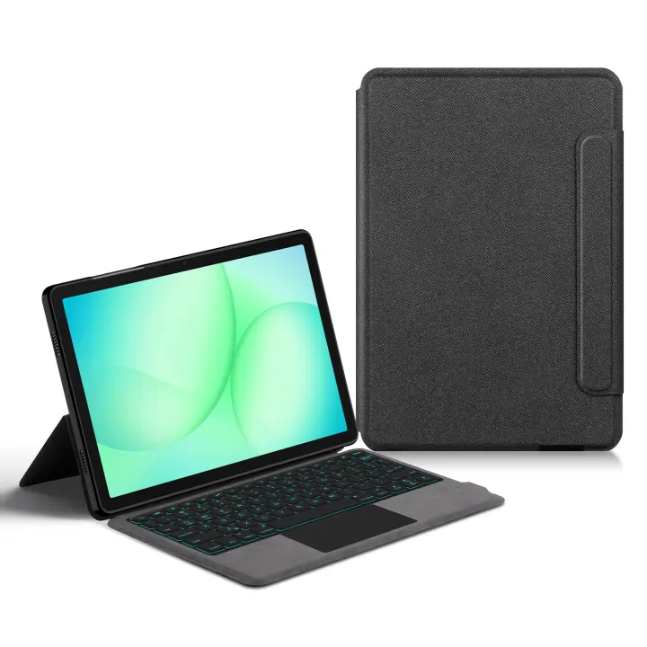 Funda Para Teclado Con Iluminación Para Samsung Galaxy Tab A11 plus 2025 SM-X230 De 11 Pulgadas Cubierta Inteligente Mágica Antigolpes Resistente Al Polvo Suave Estilo Negocios - 1