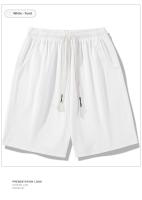 Shorts Deportivos Para Hombre Verano Malla Helada Secado Rápido Estilo Waffle Con Cordón Pantalones Cuatro Cuartos Moda - details 9