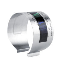 Termómetro De Vino De Acero Inoxidable Con LCD Pulsera Sensor De Temperatura Para Botella De Cerveza Y Vinos Rojos - details 0