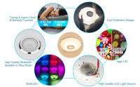 Lámpara de Techo LED Regulable con Altavoz Bluetooth, Cambio de Color RGB - details 3