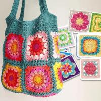 Kit De Tejido DIY Con Diseños De Cuadrados Abuela Juego De Tarjetas De Patrones Para Adultos Conjunto De Combinación Y Diseño - details 7