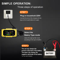 Cargador De Batería De Coche Inteligente FOXSUR 12V 7A Para AGM GEL LiFePO4 Mantenedor De Carga Rápida Con Reparación Y Desulfuración Para Motocicleta - details 5