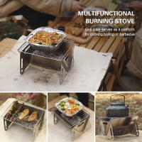 Estufa De Camping Tomshoo Para Madera Con Placa De Asado Portátil Y Plegable De Acero Inoxidable Para Cocinar Al Aire Libre Y Barbacoa - details 11
