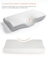 Almohada De Memoria Para Cuello Ortopédica Forma De Mariposa Protección Del Cuello Rebound Lento Almohada Saludable Para El Cervical - details 7