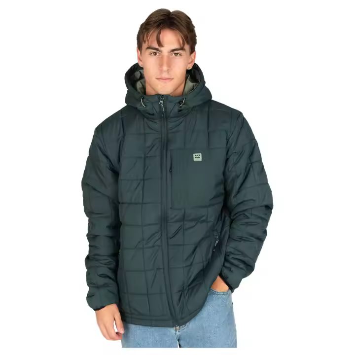 Chaqueta BILLABONG Journey Puffer para hombre en color verde - 1