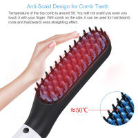 Peine Multifuncional Para Barba Y Cabello Hombre Ajustable a 200°C Cepillo De Pelo Eléctrico Estilo Herramienta De Cuidado Del Cabello - details 3