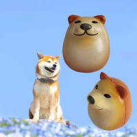 Decoración Creativa De Shiba Inu En Forma De Huevo Realista Para Escritorio PVC Regalos Divertidos De Navidad Para Oficinas Y Hogares - details 6