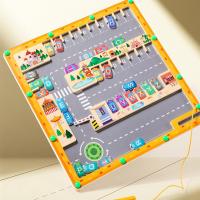 Laberinto De Colores Y Números Magnético De Madera 2 En 1 Juguete De Motricidad Finas Para Niños Montessori Actividad De Guardería - details 17