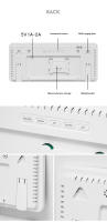 Reloj De Pared Digital Con Luz Atmosfera Y Control Remoto Mostrador LED Grande Multifuncional Con Alarmas Y Display De Temperatura Y Humedad - details 9